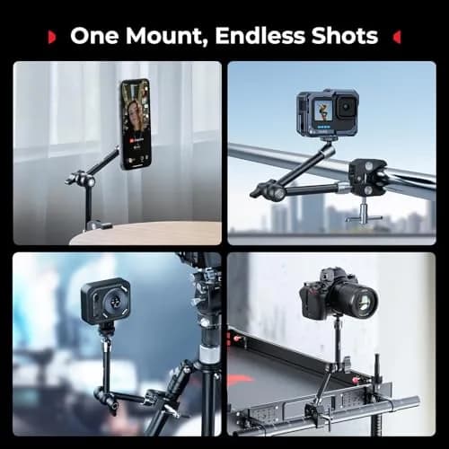 SmallRig Magnetic Magic Arm Clamp with Crab Clamp, 11" (27.7cm) | Mounts Phones, Cameras, Lights thumbnail 7