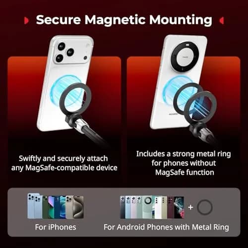 SmallRig Magnetic Magic Arm Clamp with Crab Clamp, 11" (27.7cm) | Mounts Phones, Cameras, Lights thumbnail 2