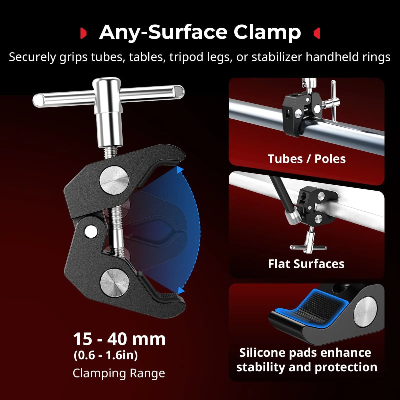 SMALLRIG 11'' Articulating Magic Arm with Phone Mount for Cameras, Lights, Monitors - view 4
