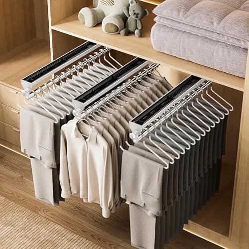 CICUFY Pull Out Closet Rod 40cm (15.7 inch) | Smooth Operation for Trousers & Coats thumbnail 8