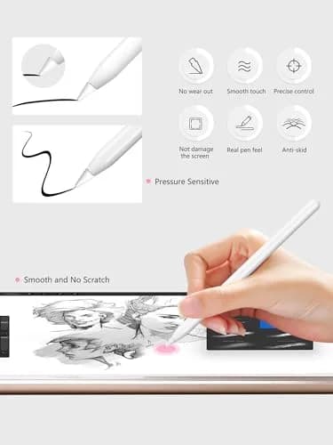 Paiholy Upgraded 6 Pack Apple Pencil Tips Replacement with Clear Case, No Wear Out Fine Point Precise Control Metal Pencil Nibs Compatible with Apple Pencil 1st Gen/2nd Gen/USB C/iPad Pro Pencil (6 Pack, Pink) thumbnail 2
