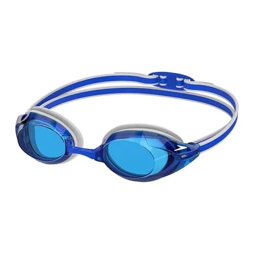 Speedo Vanquisher 3.0 Swim Goggles (Blue) | Enhanced Optics for Training & Racing thumbnail 1