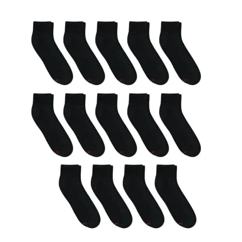 Hanes Double Tough Ankle Socks Moisture Wicking Socks 14 Pack | Durable, Cushioned & Odor-Free (70-120 chars) thumbnail 3