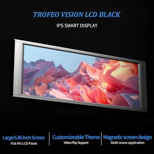 Thermalright Trofeo Vision LCD Black Edition Monitor | 6.86-inch Full-Color LCD Display with DIY Themes thumbnail 3