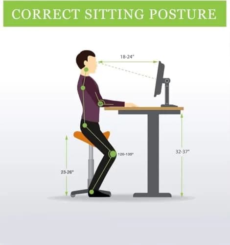 2xhome Ergonomic Saddle Stool | Backless Rolling Office Chair with Adjustable Height & Tilt, PU Leather, Foam Padding, Black with Wheels thumbnail 4