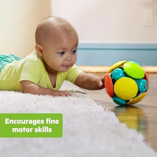 Bright Starts Wobble & Rattle Gift Set 2-Pack Baby Toys | BPA-Free, Hypoallergenic, Soft Cotton, Natural Ingredients thumbnail 4