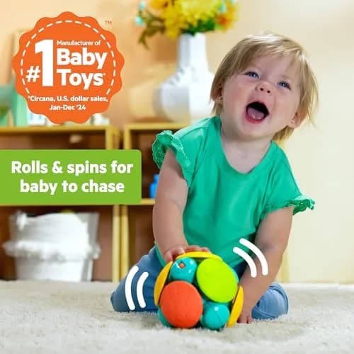 Bright Starts Wobble & Rattle Gift Set 2-Pack Baby Toys | BPA-Free, Hypoallergenic, Soft Cotton, Natural Ingredients thumbnail 2