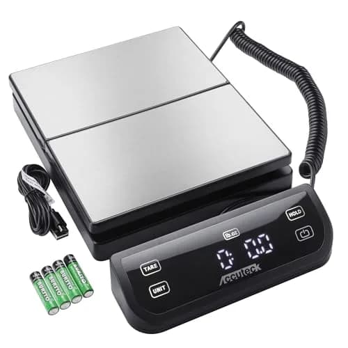 Accuteck Weigh Scale 150LB Stainless Steel Touch Screen | High Precision Postal & Shipping Scale thumbnail 1