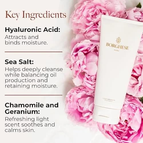 Borghese Crema Saponetta Creme Cleanser Gentle Face Cleanser 50.28ml (1.7 Fl Oz) | Hydrating Cleanse for Soft, Supple Skin thumbnail 6