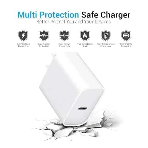 CYQAPC 5V 30W USB Type C Wall Charger Adapter | Fast Charging for iPhone, Android, iPad, Watch & More thumbnail 3