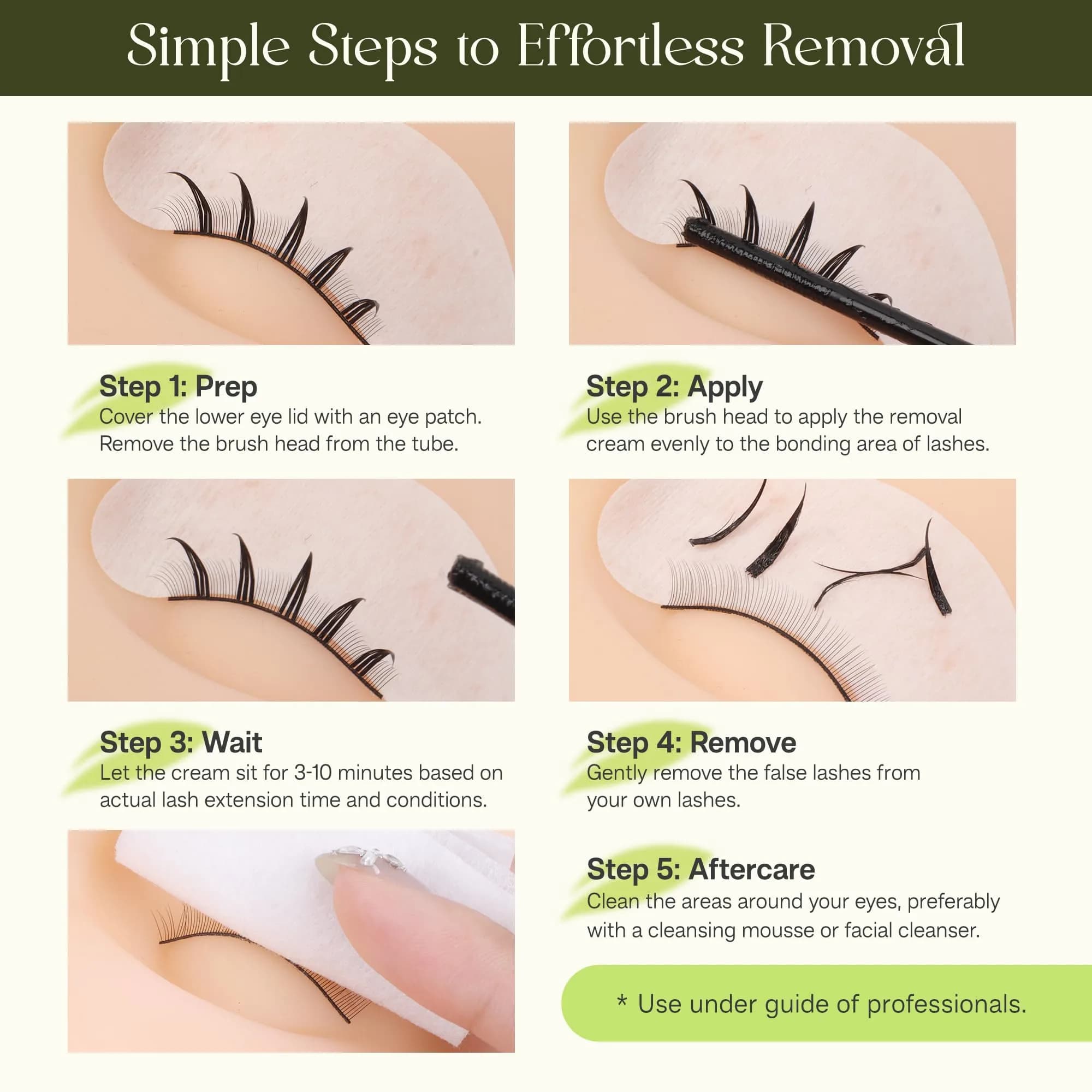 CALAILIS Lash Cluster Glue & Remover Kit | Fast Drying 2-3s, 4+ Weeks Hold, Waterproof, Aloe Vera Scent - view 7