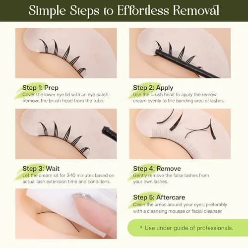 CALAILIS Lash Cluster Glue & Remover Kit | Fast Drying 2-3s, 4+ Weeks Hold, Waterproof, Aloe Vera Scent thumbnail 7