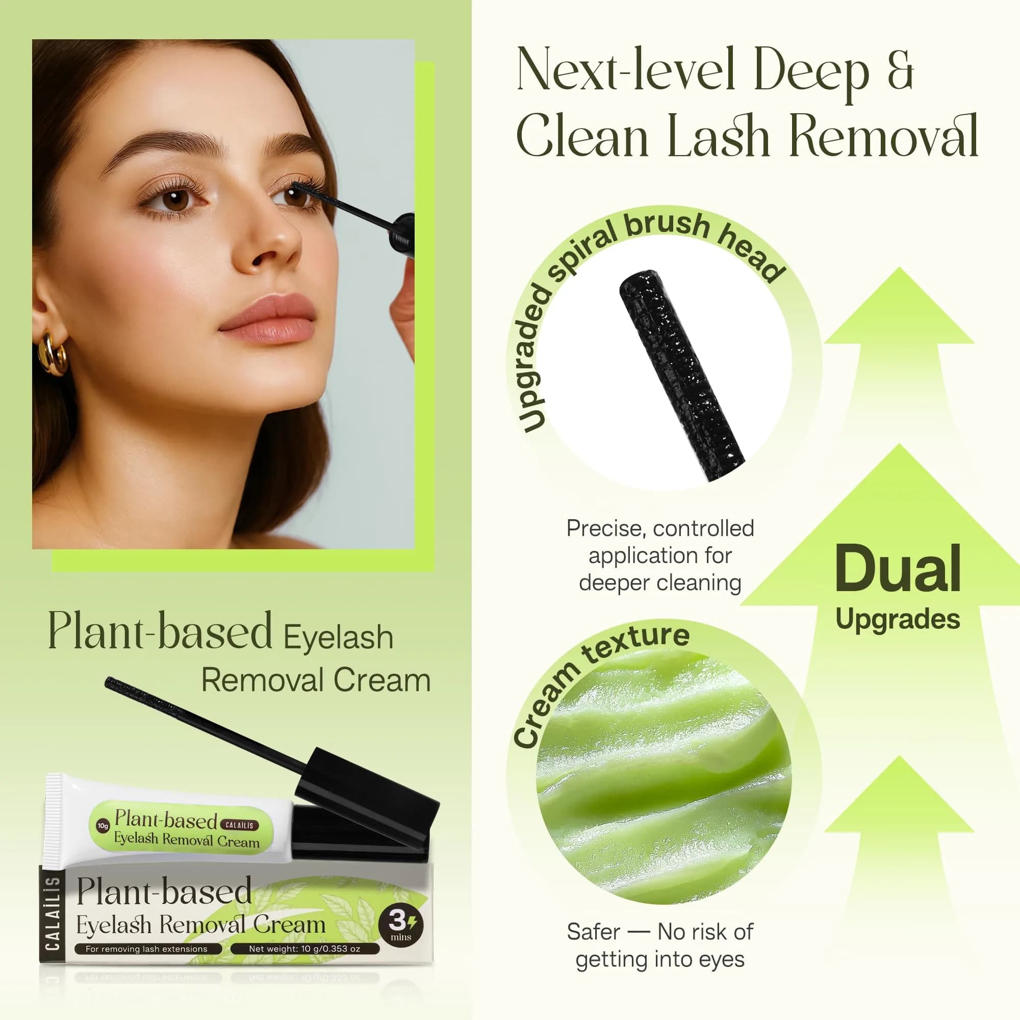 CALAILIS Lash Cluster Glue & Remover Kit | Fast Drying 2-3s, 4+ Weeks Hold, Waterproof, Aloe Vera Scent - view 4