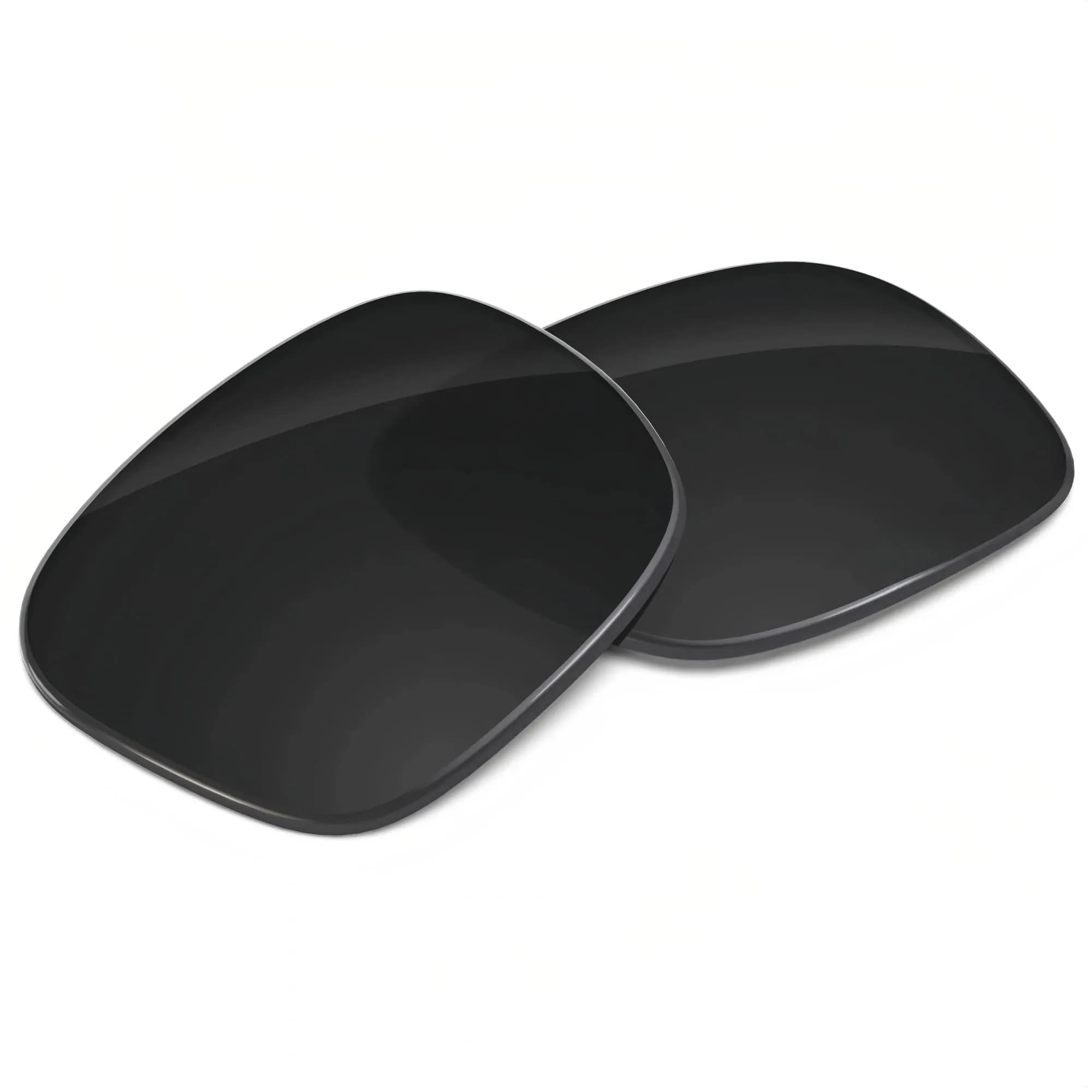 Harlafou Replacement Lenses for Ray-Ban Meta RW4006 RW4008 50mm | Clear-Anti Blue Light Transition Lenses — Polarized Black