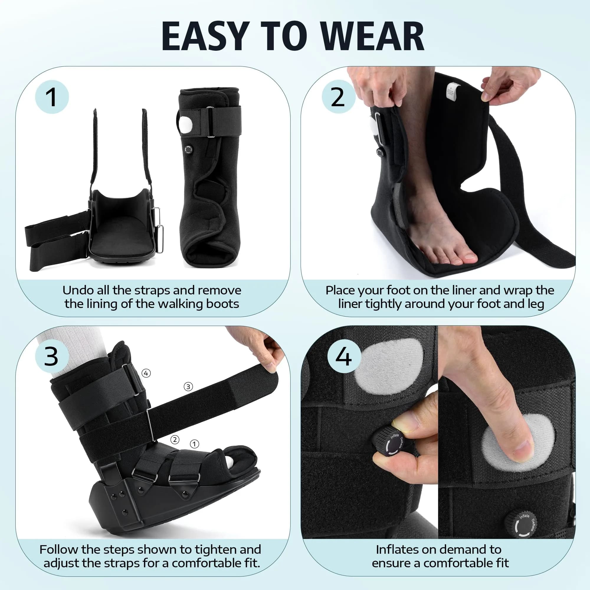 Medibot Walking Boot, Fracture Boot for Foot and Ankle | FDA Approved Medical Grade Orthopedic Brace - view 6
