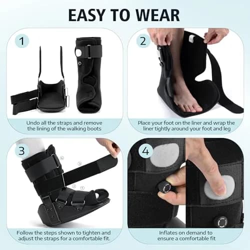 Medibot Walking Boot, Fracture Boot for Foot and Ankle | FDA Approved Medical Grade Orthopedic Brace thumbnail 6
