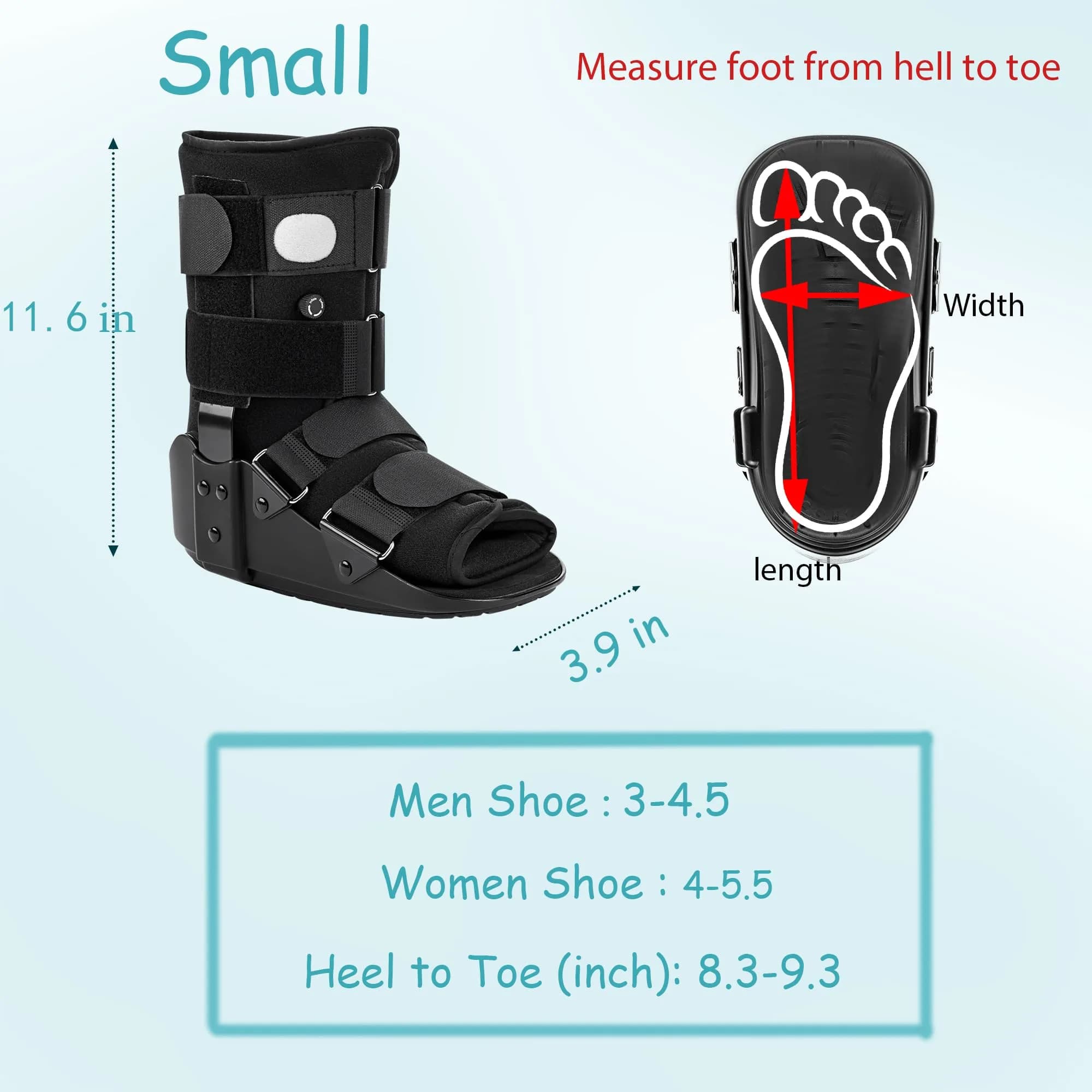 Medibot Walking Boot, Fracture Boot for Foot and Ankle | FDA Approved Medical Grade Orthopedic Brace - view 7