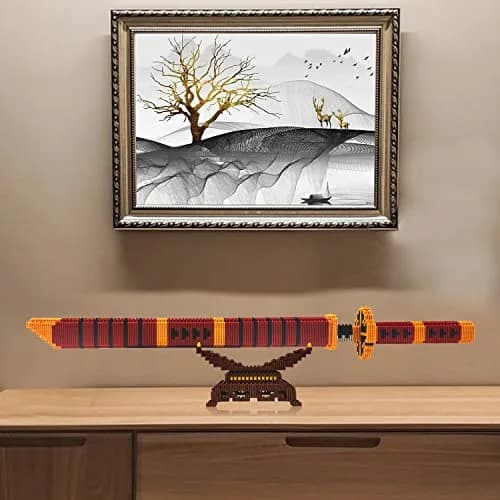 Beego Red Yamato Katana Sword Building Set 1270 Pieces | Educational STEM Toy for Teens & Adults thumbnail 3