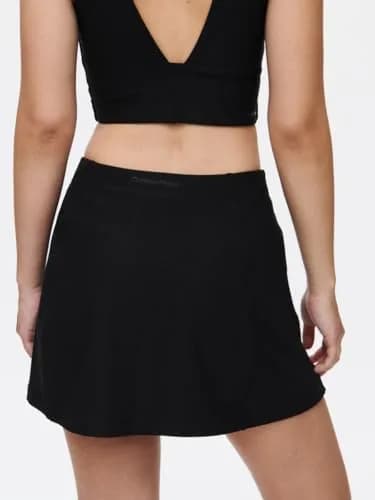 Outdoor Voices Women's Warmup 2.5" Skort Black Medium | High-Rise A-Line Athletic Skirt With Built-In Shorts Liner And Phone Pocket thumbnail 6