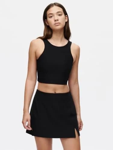 Outdoor Voices Women's Warmup 2.5" Skort Black Medium | High-Rise A-Line Athletic Skirt With Built-In Shorts Liner And Phone Pocket thumbnail 3