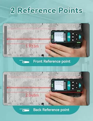 RockSeed Laser Measure 50M/165ft | Accurate Digital Laser Distance Meter with 2 Bubble Levels thumbnail 3