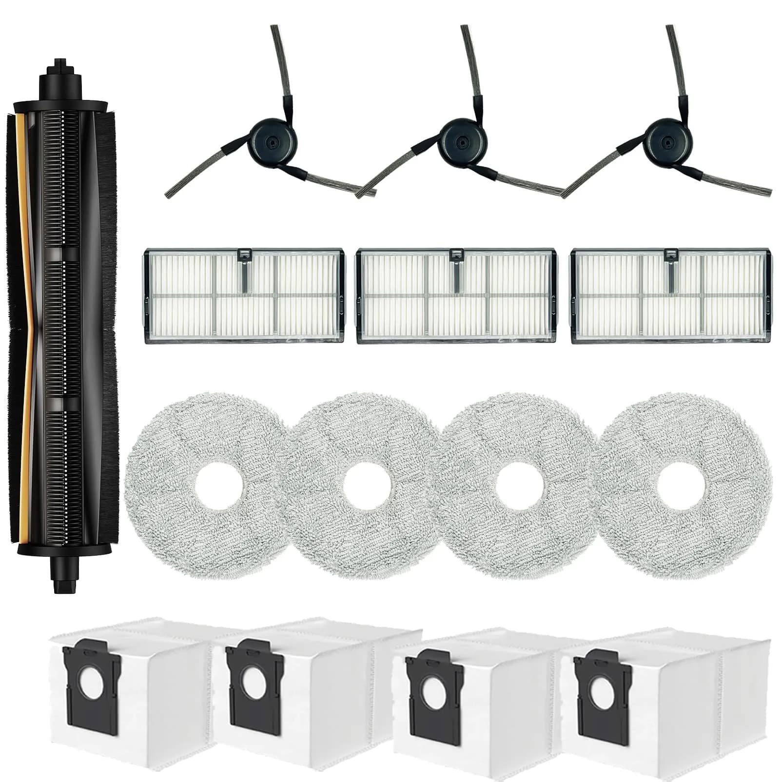 JoyBros 15-Piece Replacement Kit for Dreame X40 Ultra & L40 Ultra | Includes Tri-Cut Brush, HEPA Filters, Mop Pads - main product image