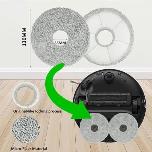 JoyBros 15-Piece Replacement Kit for Dreame X40 Ultra & L40 Ultra | Includes Tri-Cut Brush, HEPA Filters, Mop Pads thumbnail 6