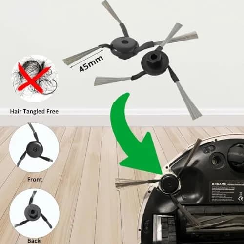 JoyBros 15-Piece Replacement Kit for Dreame X40 Ultra & L40 Ultra | Includes Tri-Cut Brush, HEPA Filters, Mop Pads thumbnail 8