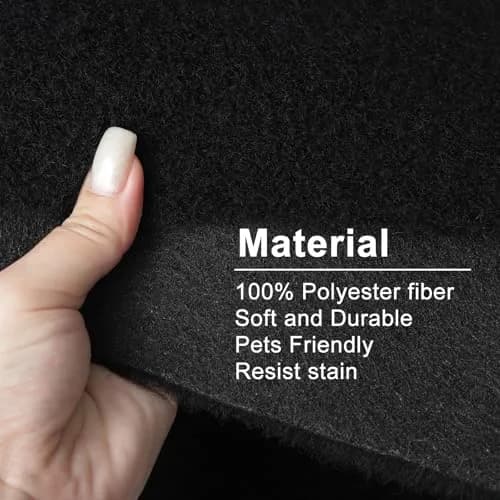 KEPYDRMTF Black Underfelt Carpet 1.8m x 2.4m (71in x 94in) | Durable Fabric for Speaker Boxes & Auto Interiors thumbnail 3