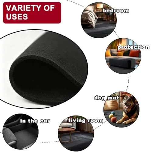 KEPYDRMTF Black Speaker Box Carpet 1.5m x 3.1m (59in x 122in) | Durable Polyester Fabric for Audio DIY & Repair thumbnail 7