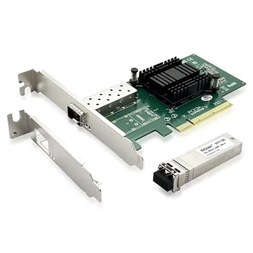 10Gtek 10GbE PCI-E X8 Network Card with Intel 82599EN Controller & SFP+ SR Module | Single SFP+ Port, 10Gbps Ethernet thumbnail 1