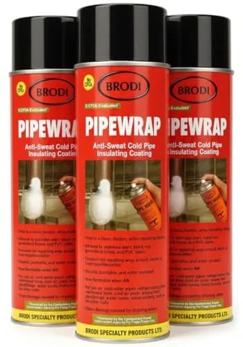 Brodi PipeWrap Spray Foam Insulation for Fittings & Valves 3-Pack | Stops Condensation & Dripping thumbnail 1