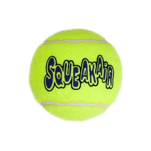 KONG Squeakair Balls (6 Pack) - Medium Dog Toy Premium Squeak Tennis Balls, Gentle on Teeth | Fetch Toy thumbnail 4