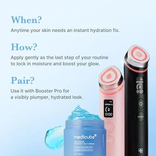 medicube Jelly Cream with Hyaluronic Acid, Ceramides, Peptides 50ml (1.69 Fl Oz) | Long-Lasting Hydration for All Skin Types thumbnail 6
