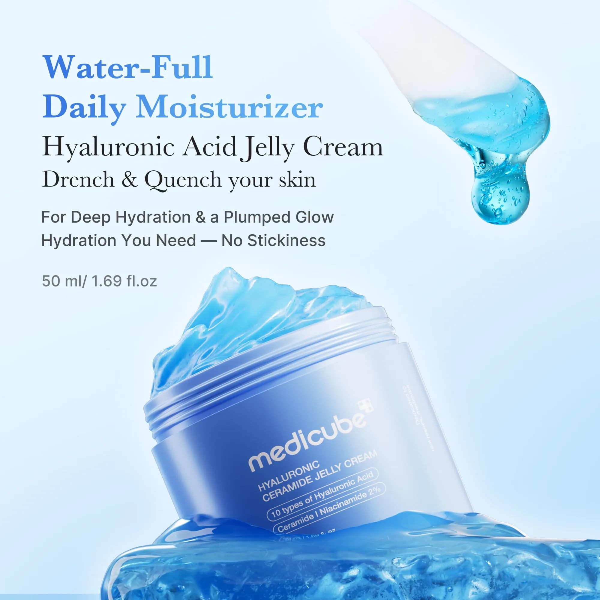 medicube Collagen Jelly Cream 110ml (3.71 Fl Oz) | Hydrates & Evens Skin Tone - view 2