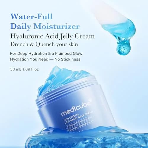 medicube Jelly Cream with Hyaluronic Acid, Ceramides, Peptides 50ml (1.69 Fl Oz) | Long-Lasting Hydration for All Skin Types thumbnail 2