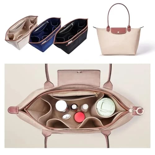 ZTUJO Premium Felt LongChamp Organizer Insert | Compatible with Longchamp Le Pliage Small & Xtra thumbnail 6