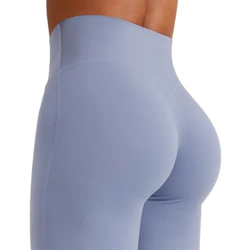 YEOREO Womens Straight Leggings 33" | High-Waisted, Stretch Nylon, Yoga & Workout thumbnail 7