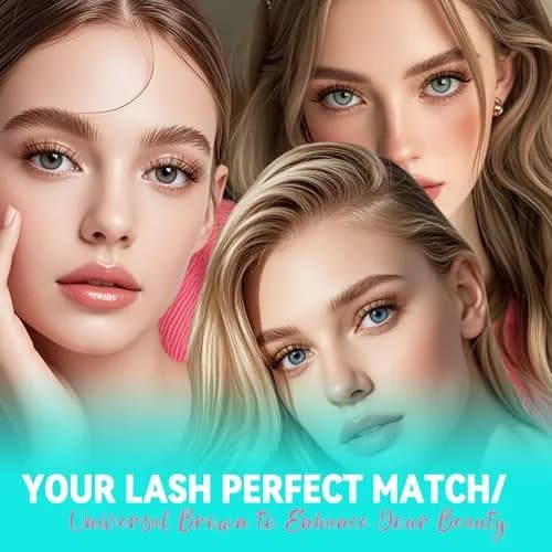 AMZGIRL Brown Lash Clusters 176PCS | Natural Light Hair Blend, Reusable & Easy DIY Application thumbnail 8