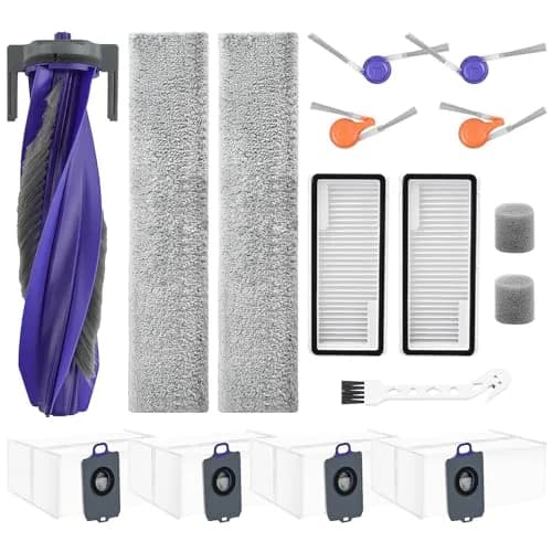 BTRSOLUS 16 Pcs Accessories Kit for NARWAL FLOW Robot Vacuum | Zero-Tangling Floating Brush, Dust Bags, Filters, Mops, Side Brushes, Sponge Filters, Clean Tool thumbnail 1
