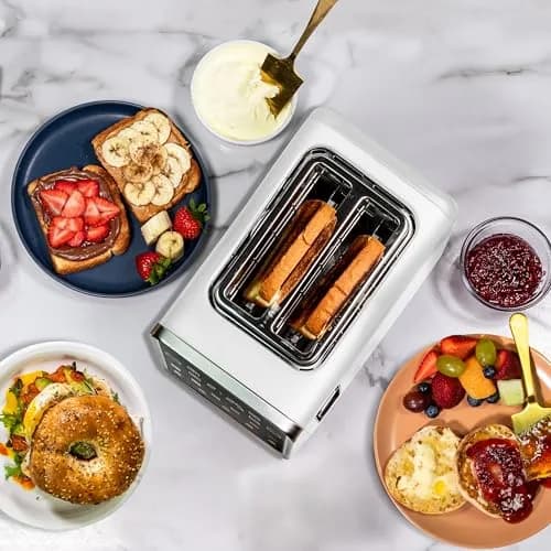 Nostalgia Inspirex Touch Screen Toaster - 2 Extra Wide Slots | 5 Bread Types & 6 Browning Levels thumbnail 6