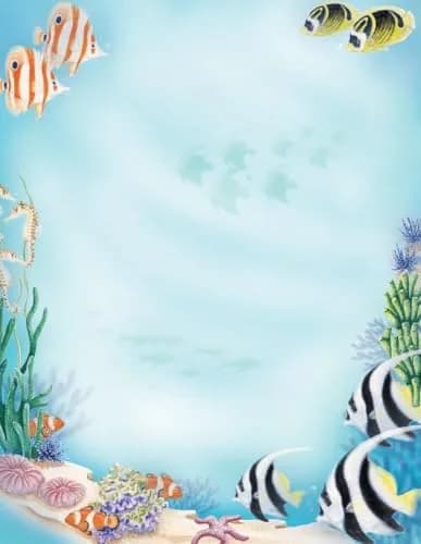 Great Papers! Sea Life Letterhead 80 Count | Ocean-Themed Stationery for Creative Invitations thumbnail 1