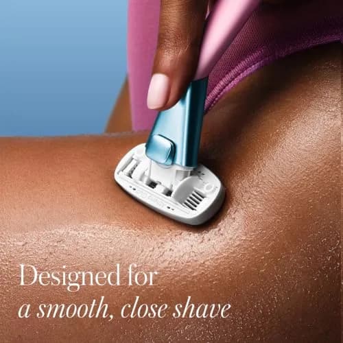 Athena Club Women's Razor Kit, 5-Blade Razor, Pool Party, 5 Refills | Shea & Hyaluronic Serum thumbnail 4