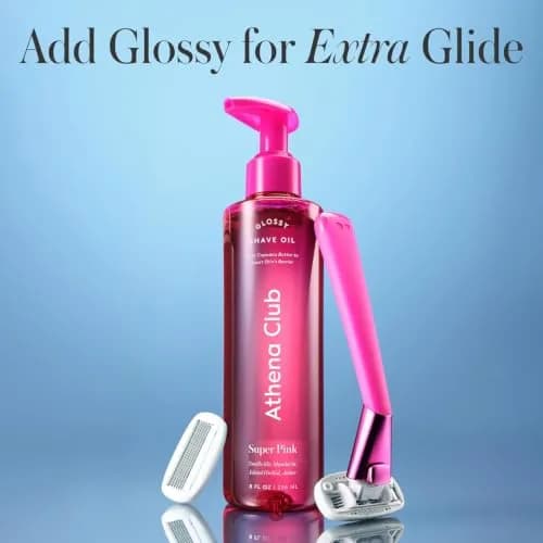 Athena Club Women's Razor Kit, 5-Blade Razor, Pool Party, 5 Refills | Shea & Hyaluronic Serum thumbnail 9