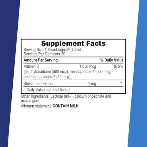 Superior Source Triple K Vitamins K1 & K2 (MK-4, MK-7) 30Ct 2 Pack | Supports Bone & Immune Health thumbnail 2