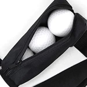 Scott Edward Black Golf Club Travel Bag | Lightweight Sunday Stand Bag for Driving Range, Holds 5-7 Clubs, Adjustable Strap (155g) thumbnail 3