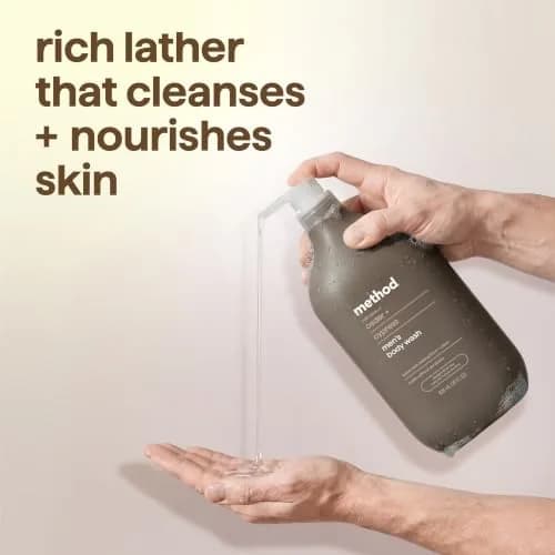method Men’s Body Wash Cedar + Cypress 828ml (28 fl oz) | Hydrating Formula for All Skin Types thumbnail 5