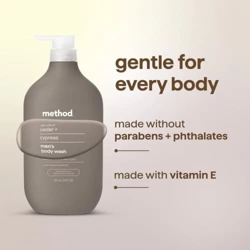 method Men’s Body Wash Cedar + Cypress 828ml (28 fl oz) | Hydrating Formula for All Skin Types thumbnail 6