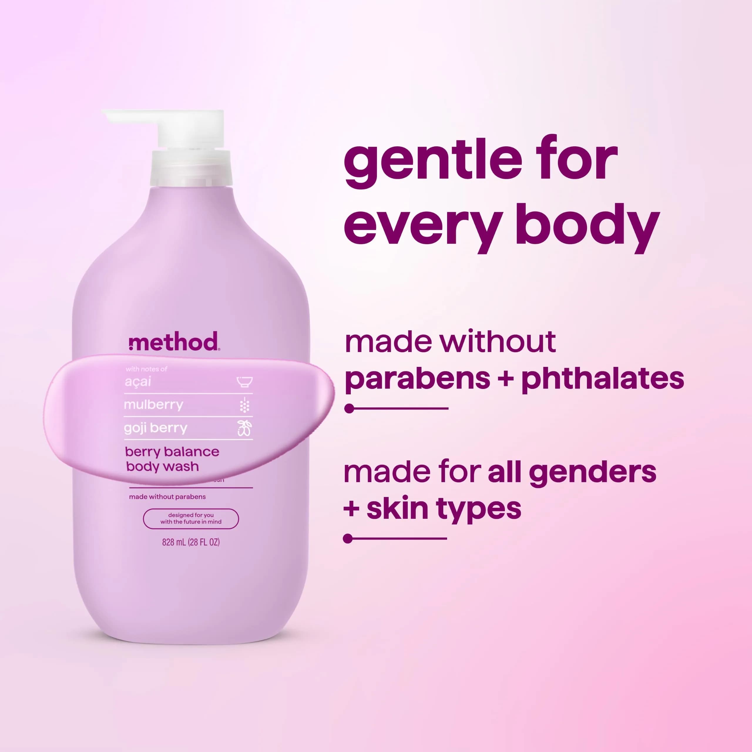 Method Berry Balance Body Wash 828ml (28 fl oz) | Cleanses & Refreshes Skin - view 6