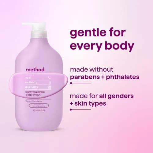 Method Berry Balance Body Wash 828ml (28 fl oz) | Cleanses & Refreshes Skin thumbnail 6